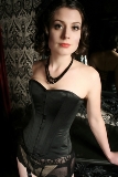 Black Duchess Satin Ella Corset
