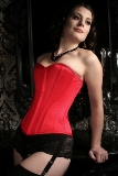 Rouge Duchess Satin Ella Corset