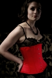 Red Duchess Satin Trixi Waist Cincher Corset Corset
